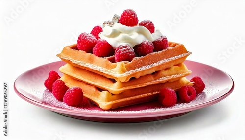 Delicious Plate of Raspberr...