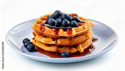Delicious Plate of Blueberr...