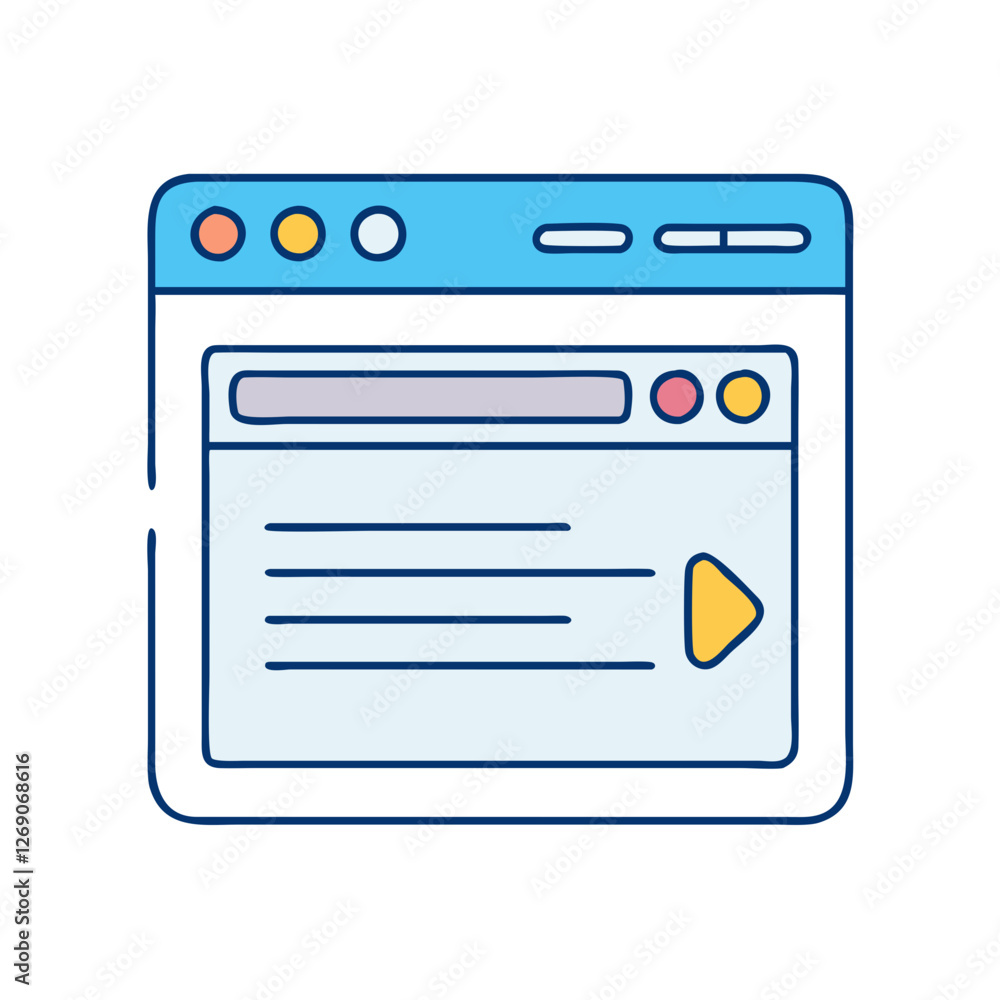 browser icon, browser vector illustration-simple illustration of browser, perfect for browser logos and icons browser icon, browser vector illustration-simple illustration of browser, perfect for browser logos and icons