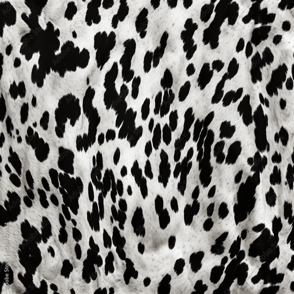 Dalmatian coat pattern with black spots on white background Dalmatian coat pattern with black spots on white background