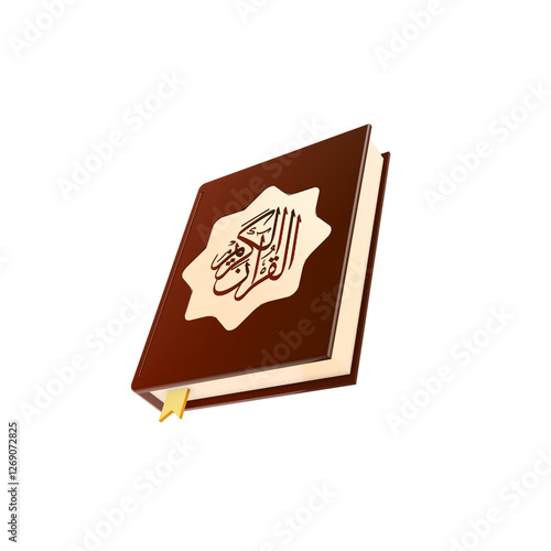 3D Illustration of the Holy Quran
