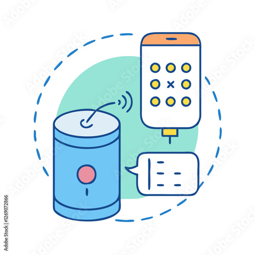 voice assistant icon, voice assistant vector illustration-simple illustration of voice assistant, perfect for voice assistant logos and icons