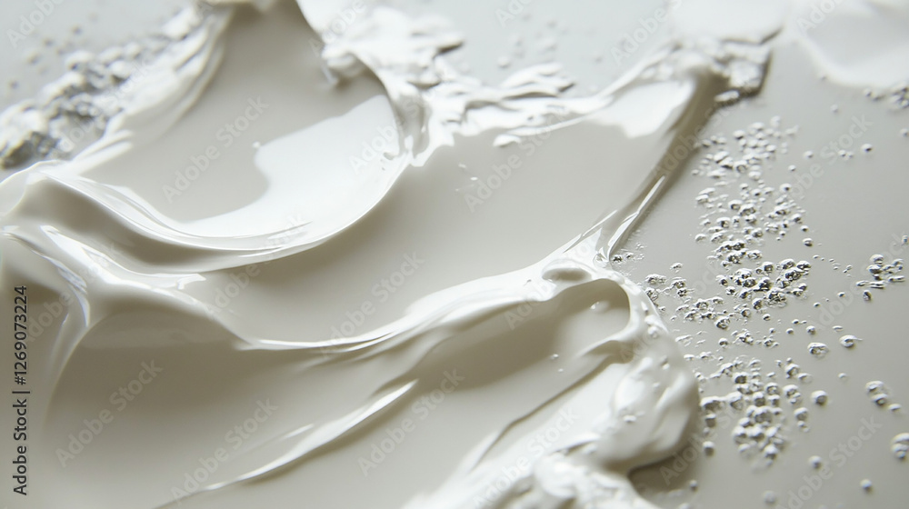 Obraz premium White glue being smoothly spread on a surface