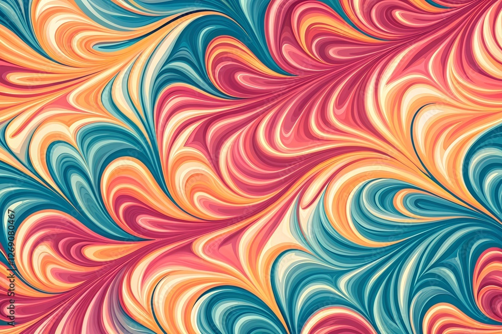 Mesmerizing Flow of Color: A Stunning Abstract Liquid Marble Design with Spiraling Forms Mesmerizing Flow of Color: A Stunning Abstract Liquid Marble Design with Spiraling Forms