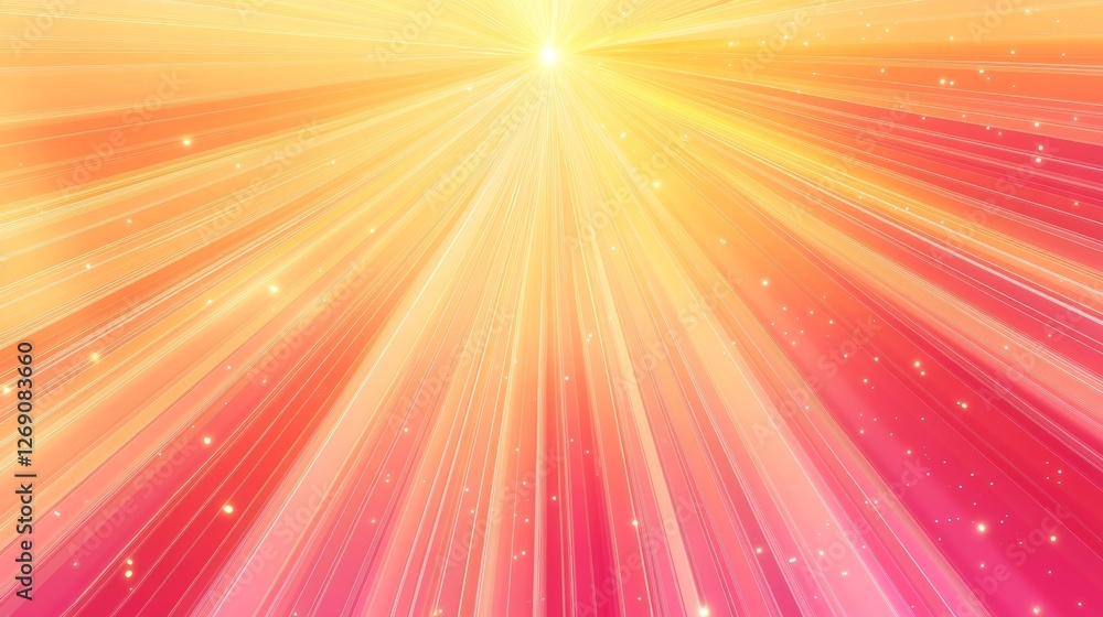 Obraz premium red yellow orange pink graphics lens flare graphic design