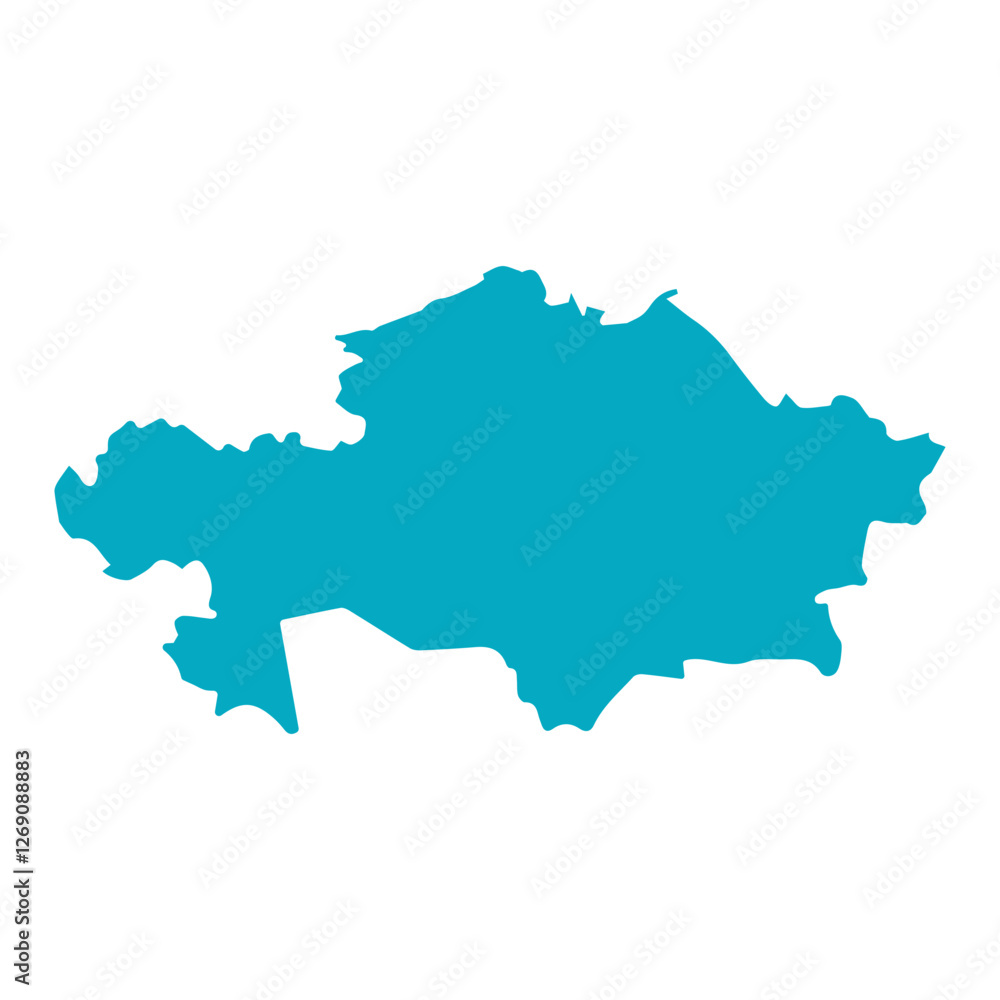 map of Kazakhstan blue icon map of Kazakhstan blue icon