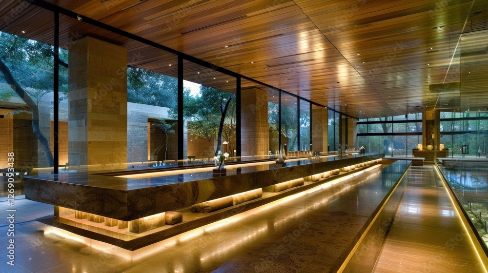 Serene Indoor Oasis: Architectural Marvel of Tranquility Serene Indoor Oasis: Architectural Marvel of Tranquility