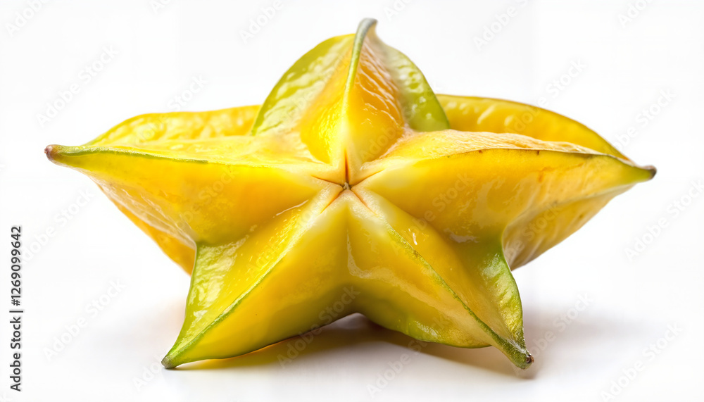 Fototapeta premium Star fruit on white background