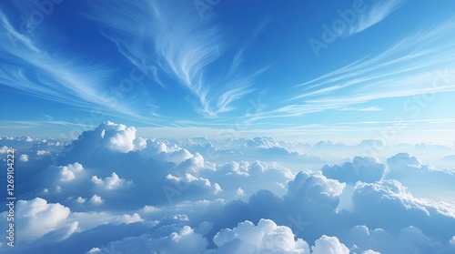 Blue sky with clouds