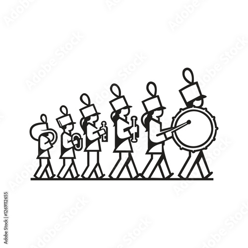 Marching band logo template