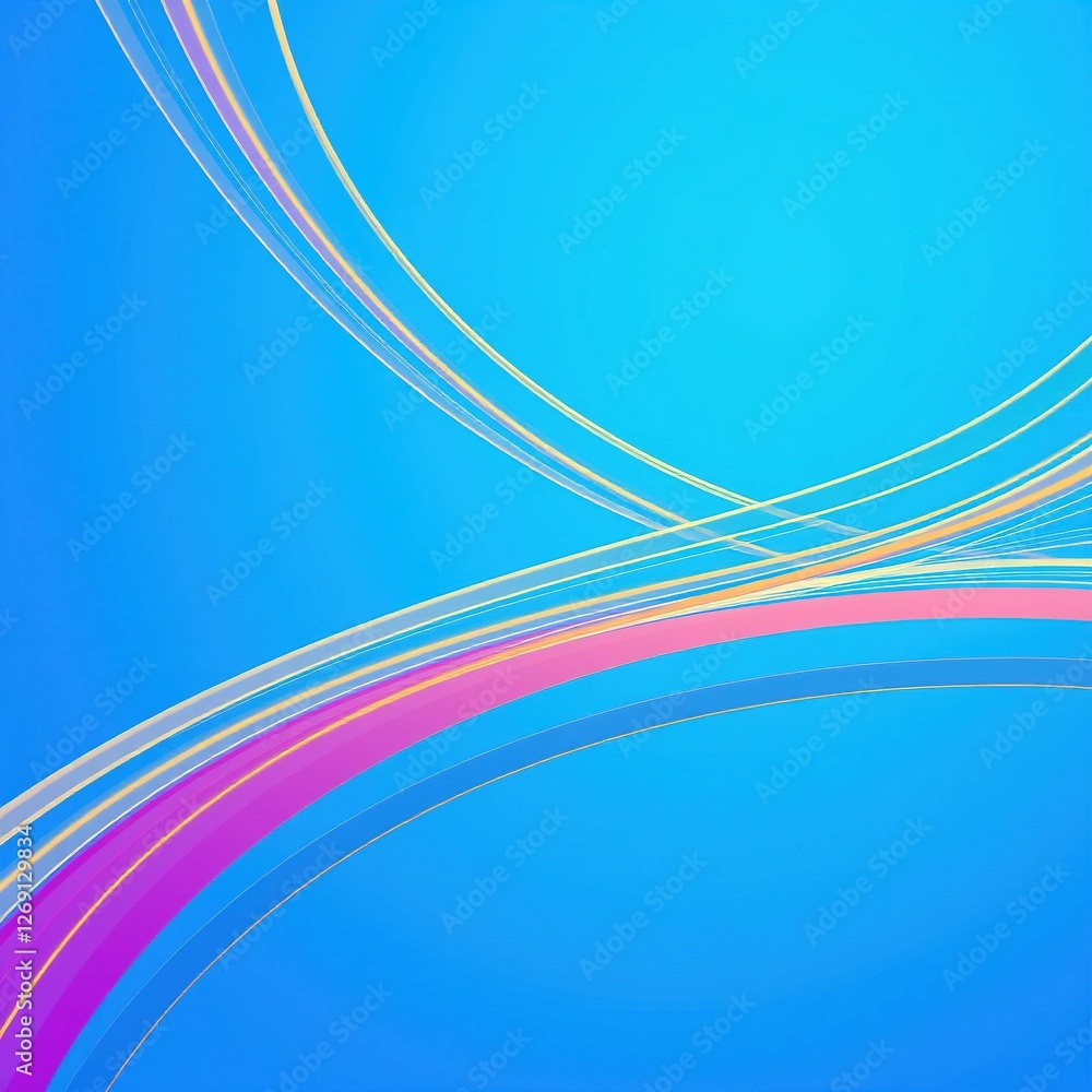 Intersecting Lines on Azure Canvas Intersecting Lines on Azure Canvas