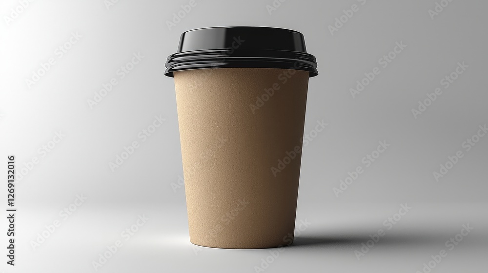 A coffee cup with a lid sitting elegantly on a marble countertop ready for onthego enjoyment A coffee cup with a lid sitting elegantly on a marble countertop ready for onthego enjoyment