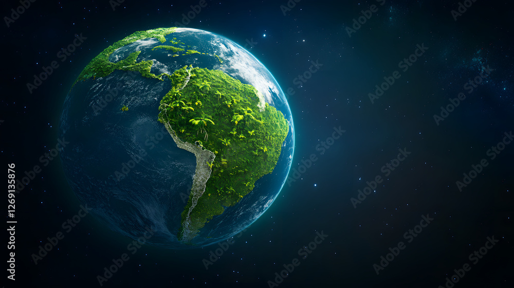 A View of Central America from Low Earth Orbit in Space
A View of Central America from Low Earth Orbit in Space