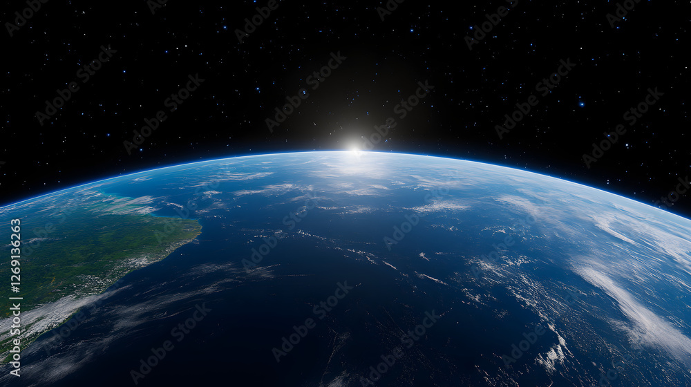 A View of Central America from Low Earth Orbit in Space
A View of Central America from Low Earth Orbit in Space