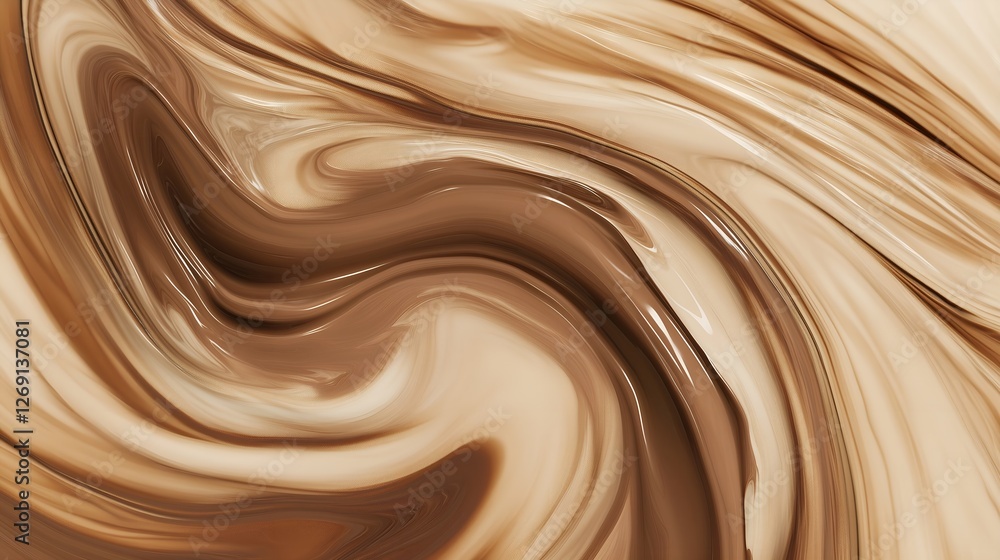 Luxurious mocha-colored liquid foundation with velvety texture, creamy fluidity and elegant shine on a marbled finish, professional studio shoot Luxurious mocha-colored liquid foundation with velvety texture, creamy fluidity and elegant shine on a marbled finish, professional studio shoot