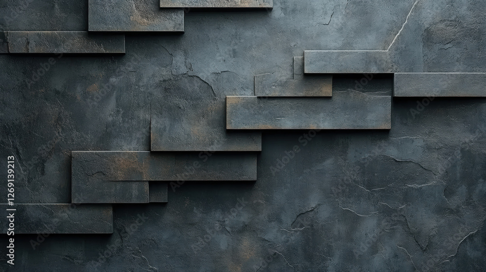Bohemian background, Textured dark wall with layered geometric shapes and subtle metallic accents. Bohemian background, Textured dark wall with layered geometric shapes and subtle metallic accents.