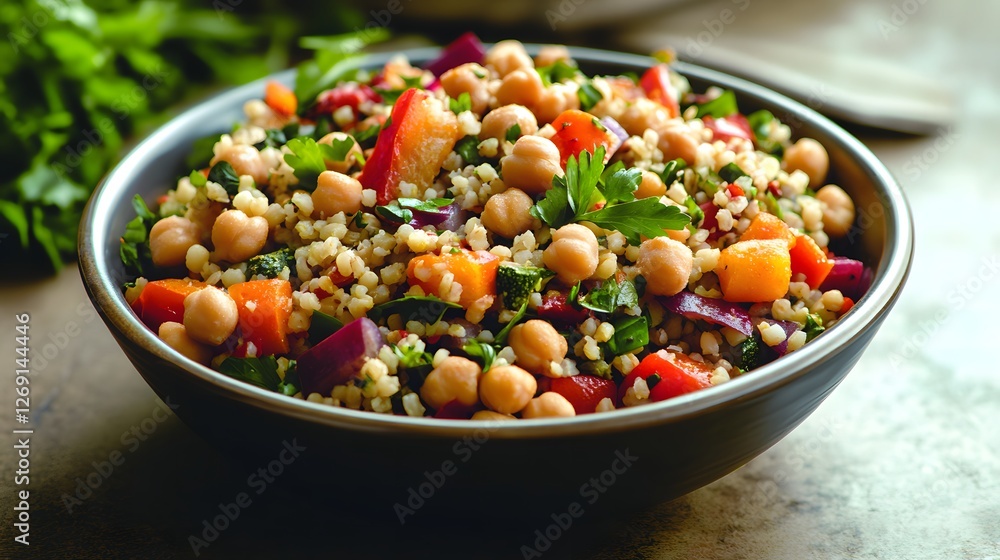 Pojjw 94734 create an inviting image of a colorful grain bowl filled with fresh vegetables grains and vibrant toppings for a healthy meal option Pojjw 94734 create an inviting image of a colorful grain bowl filled with fresh vegetables grains and vibrant toppings for a healthy meal option