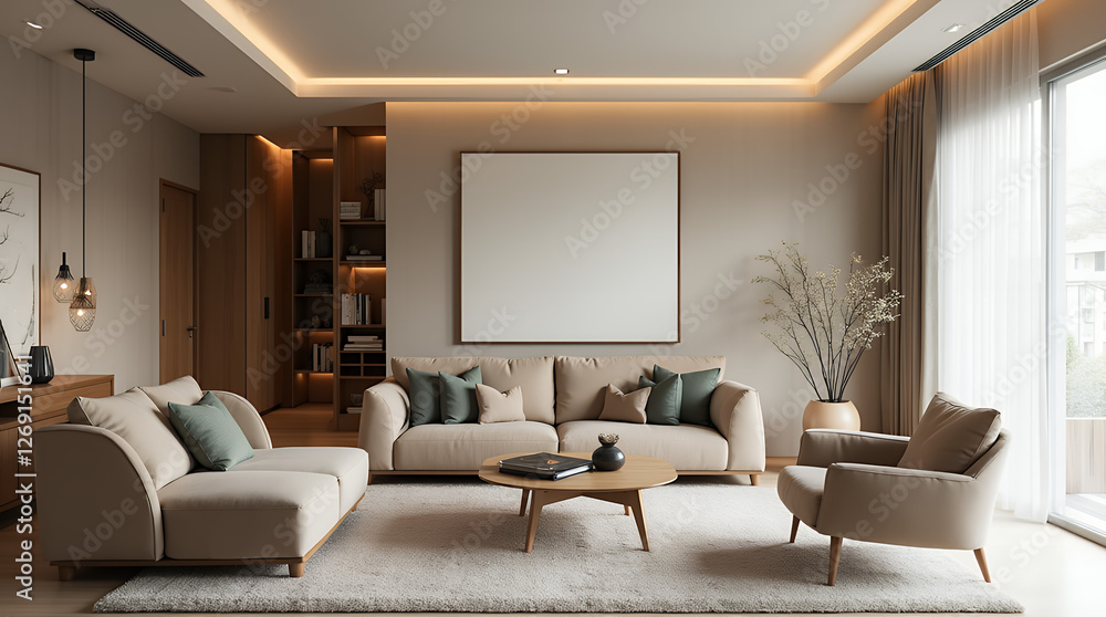 Fototapeta premium interior of a modern living room