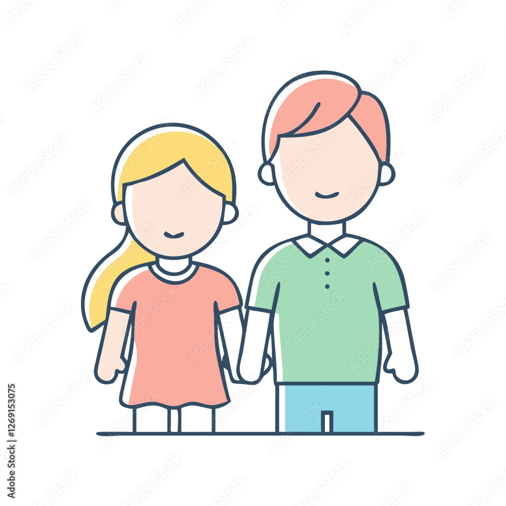 siblings icon, siblings vector illustration-simple illustration of siblings, perfect for siblings logos and icons siblings icon, siblings vector illustration-simple illustration of siblings, perfect for siblings logos and icons