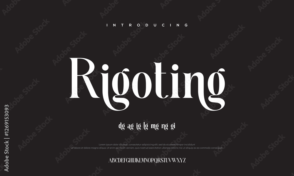 Luxury font alphabet logo. Typography beautiful fashion elegant classic letters serif italic fonts decorative wedding vintage blossom logos. vector illustration Luxury font alphabet logo. Typography beautiful fashion elegant classic letters serif italic fonts decorative wedding vintage blossom logos. vector illustration