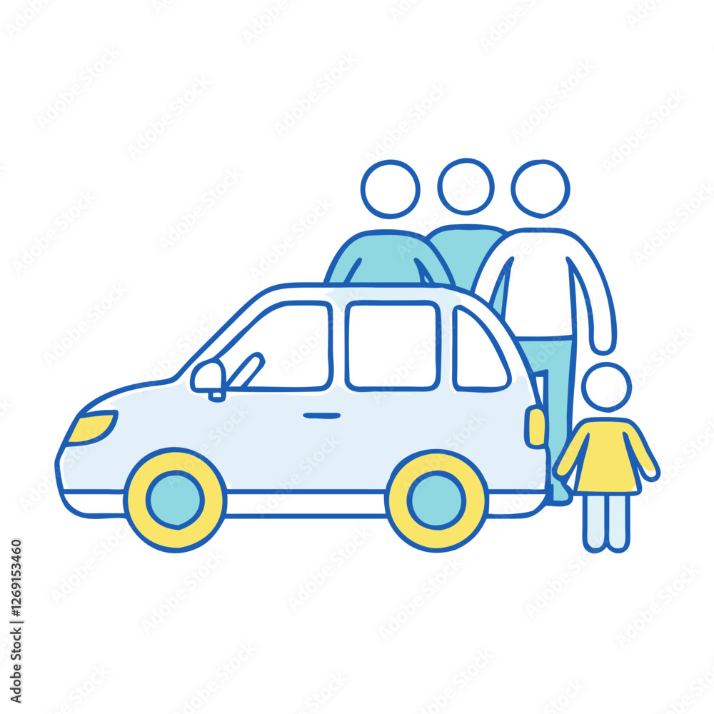 family car icon, family car vector illustration-simple illustration of family car, perfect for family car logos and icons family car icon, family car vector illustration-simple illustration of family car, perfect for family car logos and icons