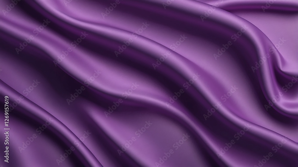 Fototapeta premium Smooth elegant dark purple silk or satin luxury cloth texture can use as wedding background.