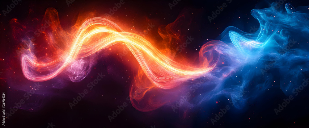Abstract Glowing Energy Flow Abstract Glowing Energy Flow