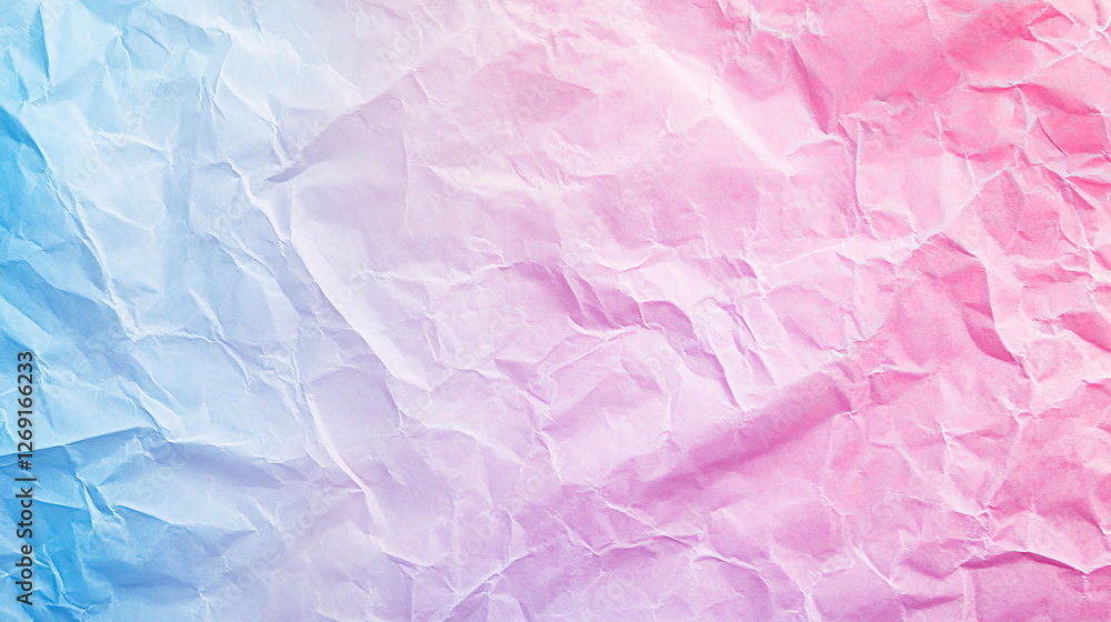 Fototapeta premium Abstract Pastel Crumpled Paper Texture Background Image