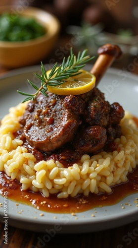 Ossobuco with Milanese Risotto