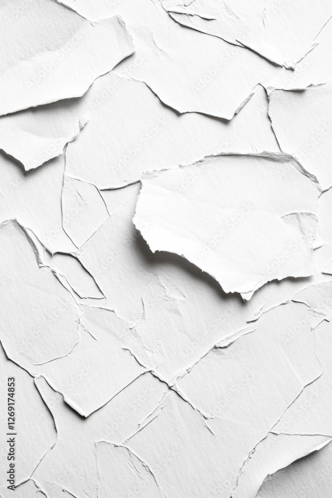 A piece of paper torn off from something else A piece of paper torn off from something else