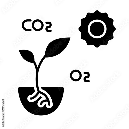Autotroph proses icon, Plant, Leaf