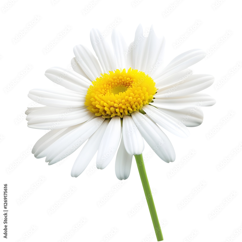 Fototapeta premium Lovely daisy flower isolated on white background 