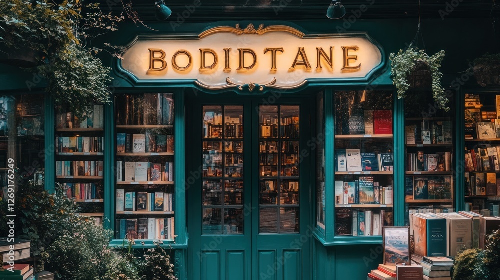 Fototapeta premium BodidTane Bookstore: A Haven for Book Lovers