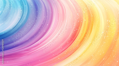 visual serene and magical swirl creates a dreamy harmony with smooth fluid movement and vibrant energy.