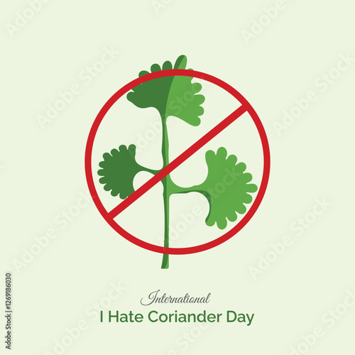 International I Hate Coriander Day is celebrated on February 24. Coriander leaves.