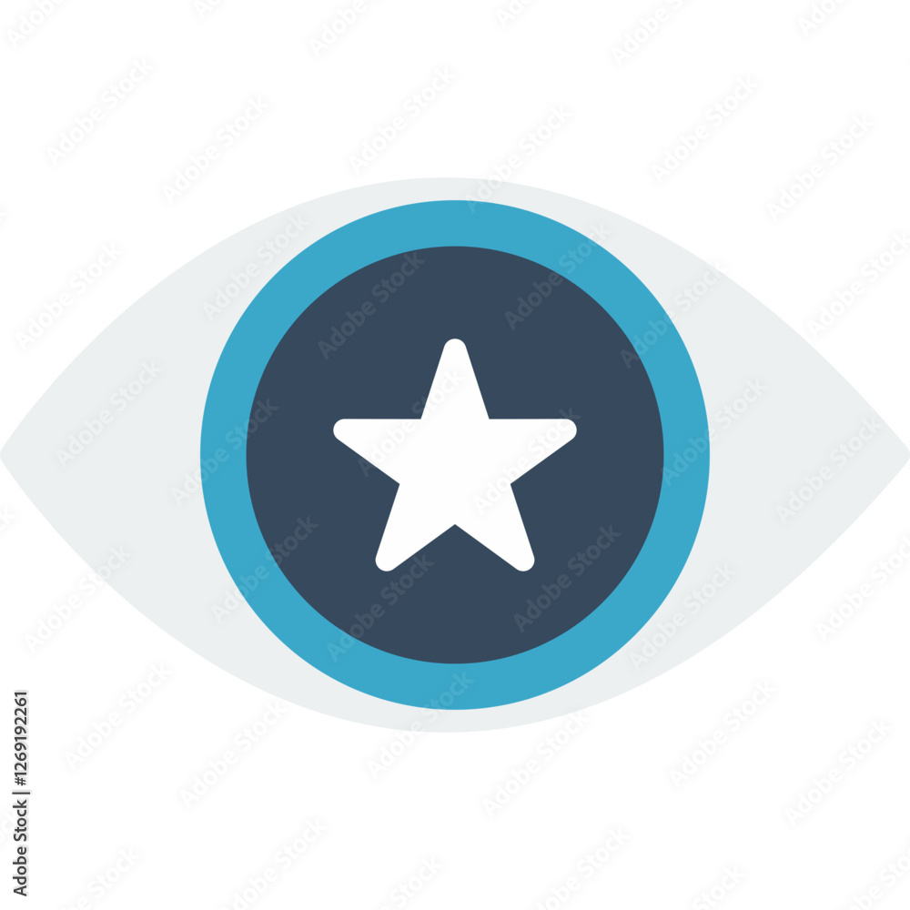 Eye Star Icon Eye Star Icon