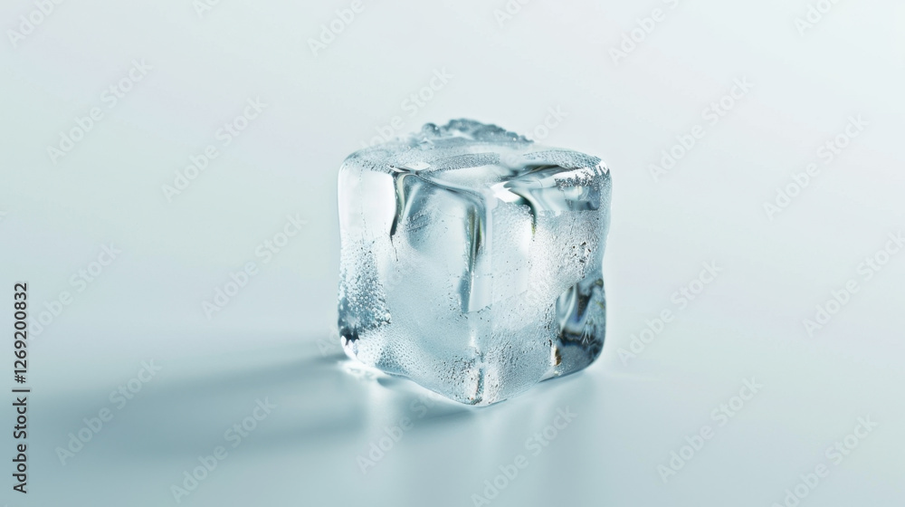 Obraz premium ice cubes isolated on white