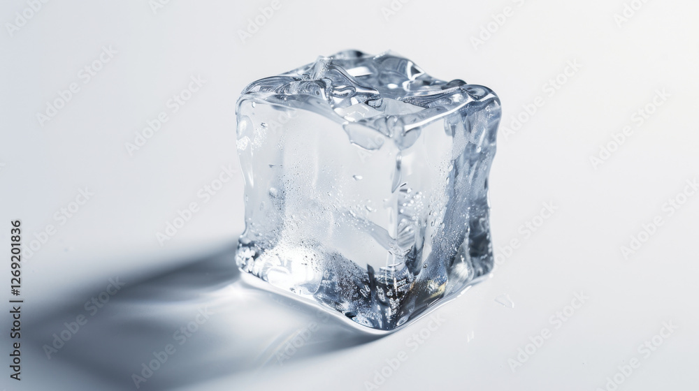 Obraz premium ice cubes isolated on white