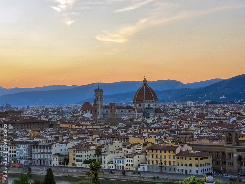 Fototapeta premium Vista de Florencia 