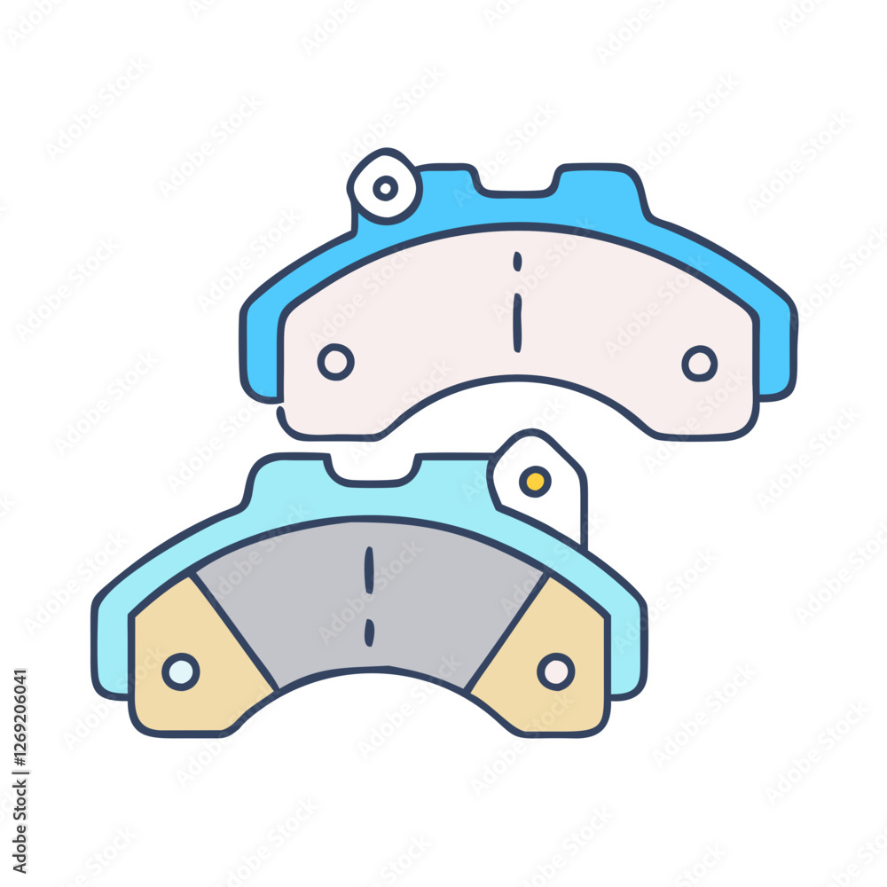 brake pads icon, brake pads vector illustration-simple illustration of brake pads, perfect for brake pads logos and icons brake pads icon, brake pads vector illustration-simple illustration of brake pads, perfect for brake pads logos and icons