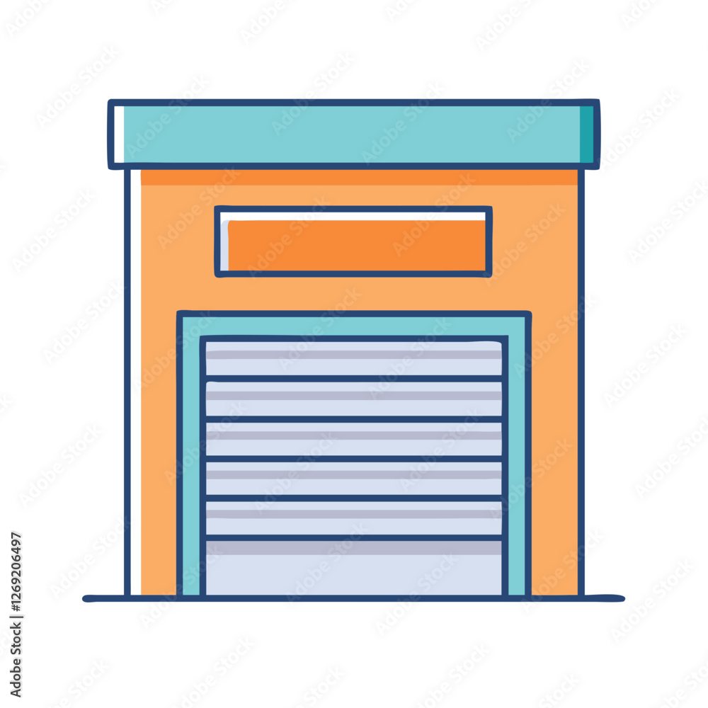 garage door icon, garage door vector illustration-simple illustration of garage door, perfect for garage door logos and icons garage door icon, garage door vector illustration-simple illustration of garage door, perfect for garage door logos and icons