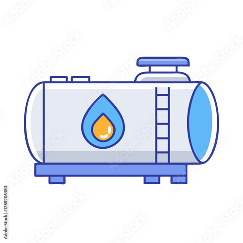 fuel tank icon, fuel tank vector illustration-simple illustration of fuel tank, perfect for fuel tank logos and icons