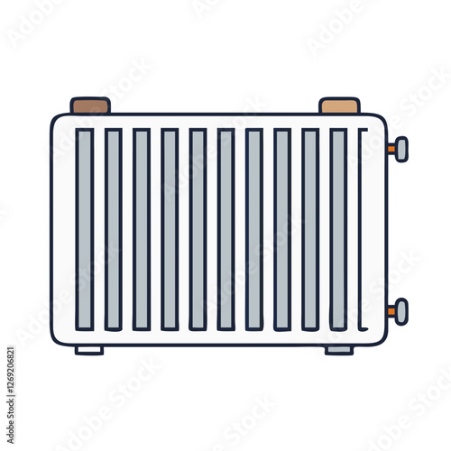 radiator icon, radiator vector illustration-simple illustration of radiator, perfect for radiator logos and icons