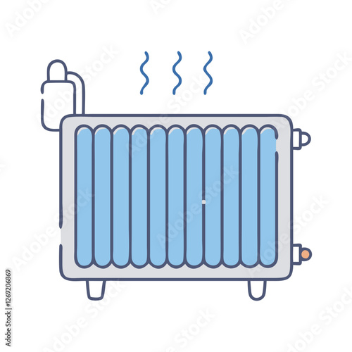 radiator icon, radiator vector illustration-simple illustration of radiator, perfect for radiator logos and icons