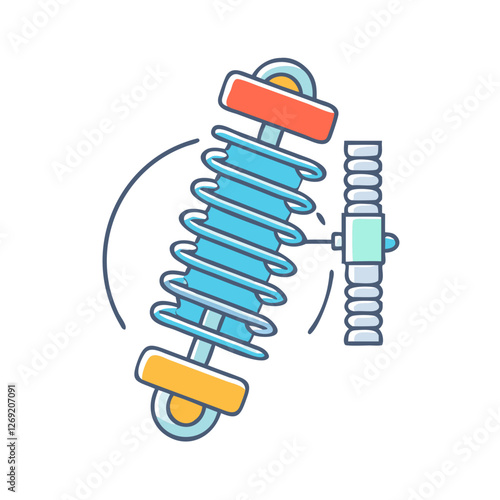 suspension icon, suspension vector illustration-simple illustration of suspension, perfect for suspension logos and icons