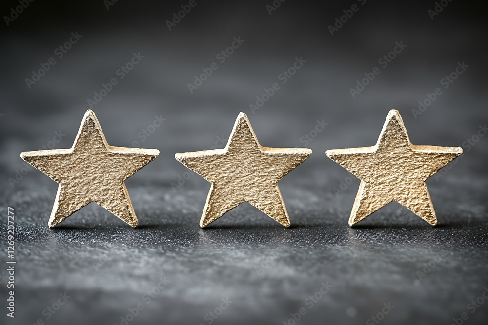 Three Gold Stars: Symbol of Excellence and High Quality Three Gold Stars: Symbol of Excellence and High Quality