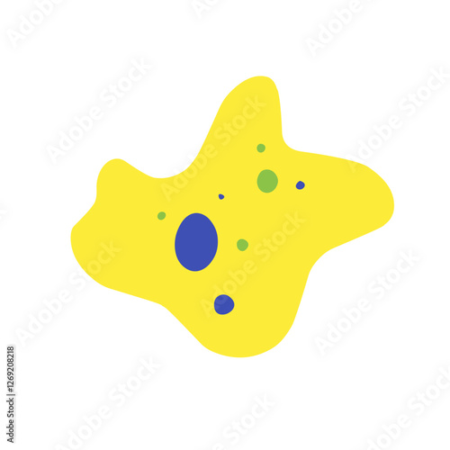 flat style amoeba cell