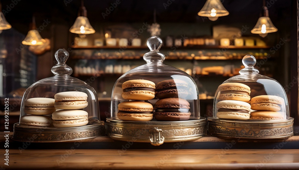 Generated image Argentinian bakery with a homely feel, featuring shelves of alfajores and colorful décor Generated image Argentinian bakery with a homely feel, featuring shelves of alfajores and colorful décor