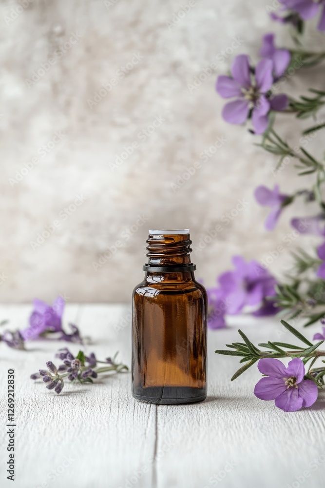 Fresh organic rosemary with essential oil, Generative AI, Fresh organic rosemary with essential oil, Generative AI,