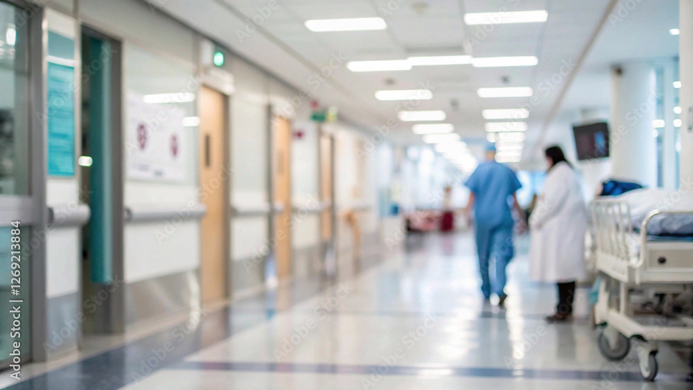 Blurred hospital interior with abstract medical elements, creating a soft, professional backdrop for healthcare-related visuals. Blurred hospital interior with abstract medical elements, creating a soft, professional backdrop for healthcare-related visuals.